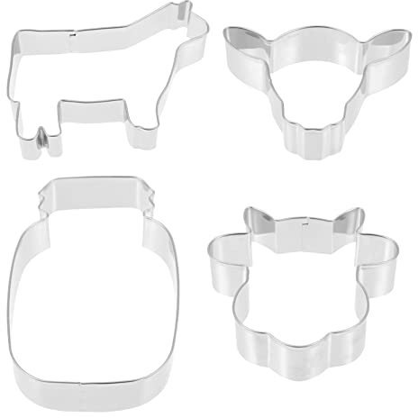 Cabilock Juego De 3 Moldes Para Galletas De Acero Inoxidable Cortadores De Galletas Herramientas Para Tartas De Fiesta Dulces Diseño De Modelado De Números 4 Unidades X 3