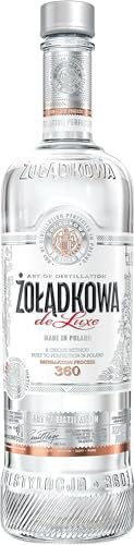 Zoladkowa de Luxe (1 x 1000 ml), polnischer Wodka mit 200 Jahren Tradition, reiner und weicher Wodka mit 360 Mikrodestillationen, ideal pur oder als Cocktail, 37,5% Alk.