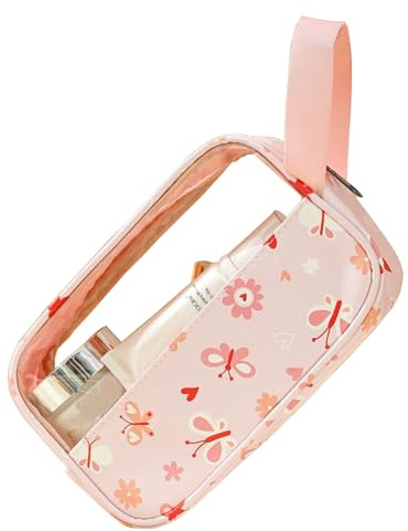 Taysis Transluzente Make-up-Tasche, TSA-zugelassen, Kulturbeutel für Reisen, PVC und Polyurethan, wasserdichte Reisetasche mit Reißverschluss, für Damen und Herren, Handgepäck, Reiseutensilien,