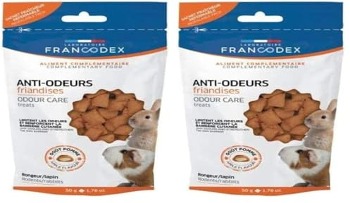 Francodex-Friandises Anti-Odeurs pour Rongeur/Lapin 50g-FR-174130 (Lot de 2)