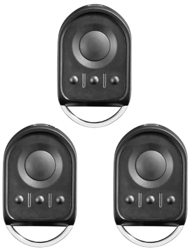 Lot de 3 télécommandes de rechange pour ouvre-porte de garage 433,42 MHz 4 canaux compatibles avec 1841064