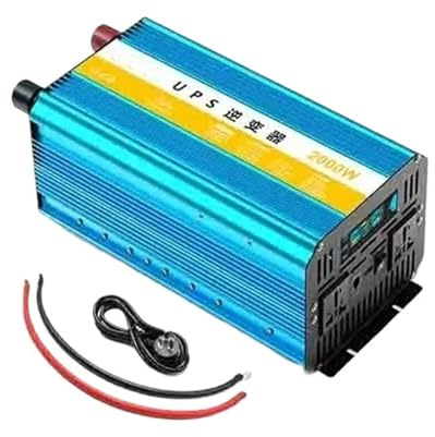 Onduleur Convertisseur 8000W 6000W 5000W 3000W DC 12V vers AC 220V 230V À Onde Sinusoïdale Transformateur Hors Réseau Onduleur Domestique avec Chargeur Transformateur(24V,220-240V(60HZ),2000W 4000W)
