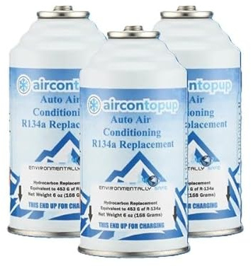 Car Aircon Air Con Air Conditioning Top Up Recharge Refill Regas Can x 3 DIY Gas