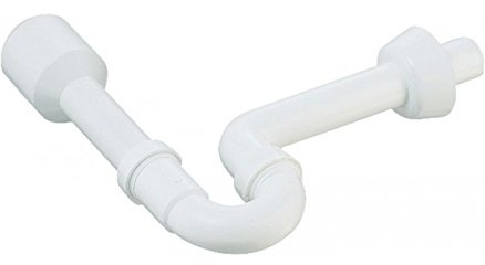 Sifon für Urinal-Ausgussbecken- 50x50mm- mit waagrechtem Abgang und Rosette