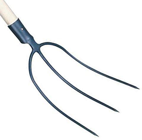 Outils Perrin Fourche à Foin à Douille sans Manche, 3 Dents, 29cm Largeur