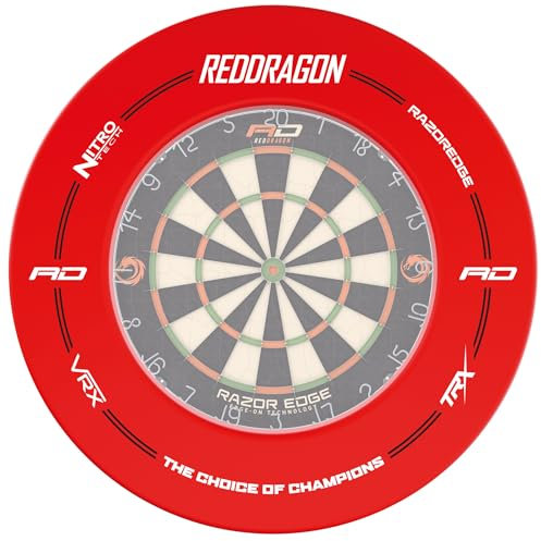 RED DRAGON Branded Red Dartboard Surround