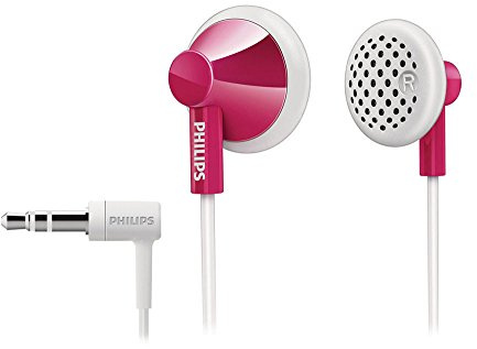 Philips SHE2100PK Cuffie a pulsante, Rosa