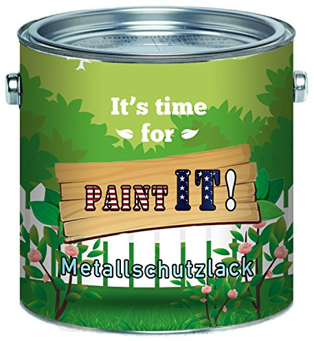 Paint IT! Metallschutzfarbe hochwertiger Metallschutzlack für Metall - Rostschutz-Farbe Farbauswahl - besonders hohen Schutz vor Umwelteinflüssen (1 L, Anthrazitgrau (RAL 7016))