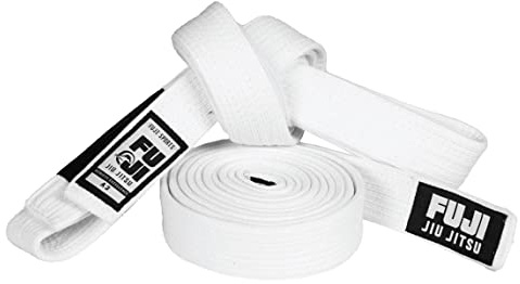 FUJI Premium Pearl Weave BJJ Belt, Jiu Jitsu White Belt, A3