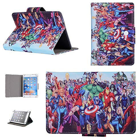 All Avenger Heroes Union - avengers Hero Cartoon Universal Case - children kids Tablet Cover / 7 inch Tab - 7 Size compatible with ANY Model Samsung Android Ipad Amazon kindle etc