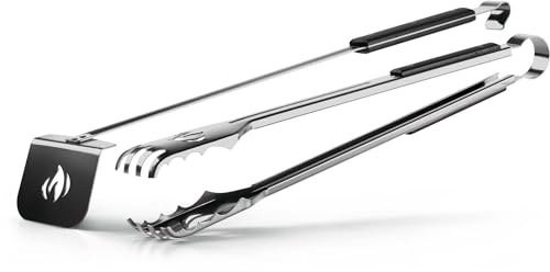 Napoleon Charcoal Rake and Tongs - Stainless Steel, Charcoal and Ash Management, Extra Long, 25-in Rake, 20-in Tongs, Grid Lifter, for Charcoal Grills and Smoker Grills