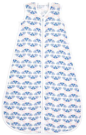 aden + anais Baby Sleeping Bag, 100% Cotton Muslin, Wearable Swaddle Blanket for Girls & Boys, Newborn Sleep Sack, Breathable & Lightweight, TOG Rating 1.0, 6-18 Months, deco ASEC10011