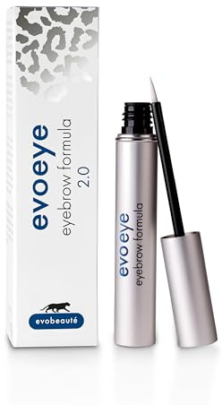 EVOBEAUTÉ evoeye Eyebrow Formula 2.0 6 ml I Augenbrauenserum für dichte Augenbrauen in 8-12 Wochen I Augenbrauen Serum mit natürlichem Booster