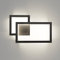 Klighten Aplique Pared Interior Led, 24W, 1960LM, Lámpara de pared Decorativo Mordern, Luces de pared para Dormitorio, Sala de Estar, Escalera, 110-240V, Blanco neutro 4000K, Negro
