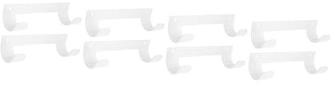 Ciieeo 8piezas Soporte De Planchar De Pared De Colgador para Tabla De Planchar Organizador De Almacenamiento para Hogar y Hotel Gancho De Resistente Color Blanco