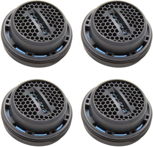 ZENZERO® - AERATORE di ricambio per COIN SLOT - 7,5 l/min - M24 - Ugello di miscelazione - Cartuccia miscelatore - Filtro per rubinetto - Cartuccia Tap Strainer (M24) - Confezione da 4 pezzi