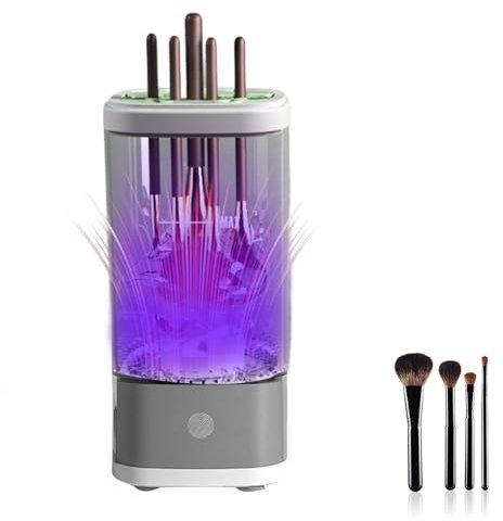 Makeup Brush Cleaner Machine Electric Make up Brush Cleaner Wash in Seconds Makeup Brushes Cleaner Type-C Connector Cosmetic Brushes Cleaning Tool for Makeup Lovers & Professionals