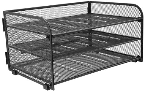 STOBOK Schreibtisch-aktenhalter Aus Metall Abnehmbarer Organizer Für Dokumente Stapelbare Briefablage Für Büro Und Zuhause Aufbewahrungslösung Für Klassenräume Und Büromaterial