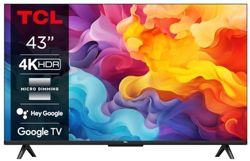 43P655 - Smart TV 43 Pollici 4K, DVB-T2, Wifi, H.264, H.265, Nero, Classe energetica F