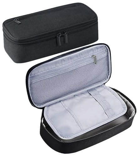JSTHHTT Federmäppch Männer, Große Federmäppchen, 3-Fach-Tasche, für Schule und Büro