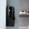 PQXQZ Eck Urinal Zur Wandmontage für Männer Badezimmer Toiletten Garagen Urinal Porzellan Urinale Urinumlenker mit Druckspülung(Black)