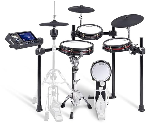 Alesis Strata Club Electric Drum Set with 144K Multi-Channel Samples, Touchscreen, Triple-Zone Cymbals, Dual-Zone Mesh Drums and 8 Kick