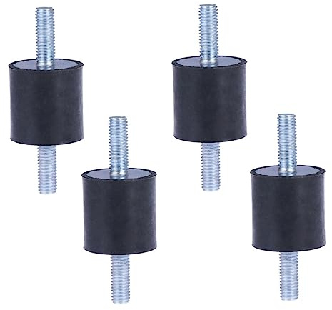 Cabilock 4Pcs Rubber Vibration Damper Mounts Vibration Isolator for Air Conditioners Compressors and Pumps Noise Reduction and Stability Black