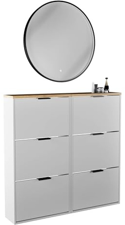 Planetmöbel 2 x Schuhschrank schmal