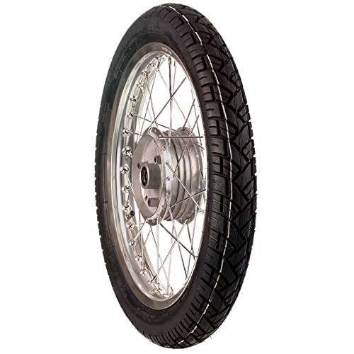 Komplettrad - HINTEN - 1,6x16 Zoll, Alufelge poliert, mit VeeRubber-Reifen VRM094 montiert