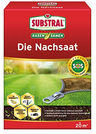 Semillas de césped sustrales Reedificación, césped de post-siembra, semilla de césped, mezcla de reparación de césped de germinación rápida y resistente con coloración verde contra la fiebre