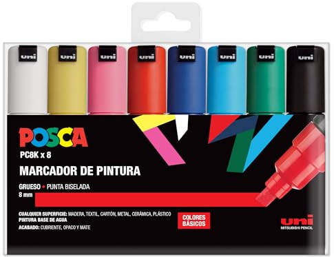 UNI Posca Set PC 8K Basic - 8er Pack
