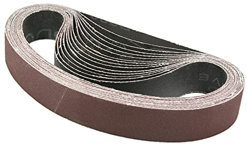 Utoolmart 533 x 30 mm Schleifband, hohe Festigkeit, Schleifmittel, wasserdicht, zum Polieren von Farbe, Oberflächenschleifen, Schleifband, super Zähigkeit, Körnung 120, 15 Stück