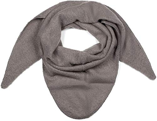 styleBREAKER Damen XXL Strick Dreieckstuch Viskose Wolle Mix | Leicht meliert, 188x80 cm Maß für flexible Stylings (als Schultertuch oder Cape), 80 % Naturfaser und 20 % Alpaka-Anteil.