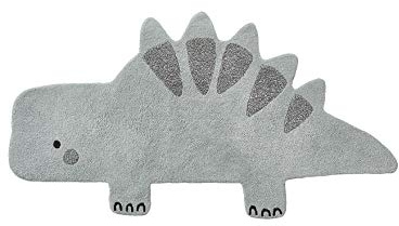 Vertbaudet Kinderzimmer Teppich Kleiner Dino graugrün ONE Size