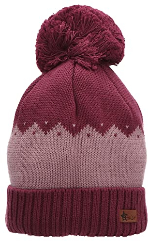 Sterntaler Mädchen GOTS Bommelmütze Umschlag Mütze, pink, 51