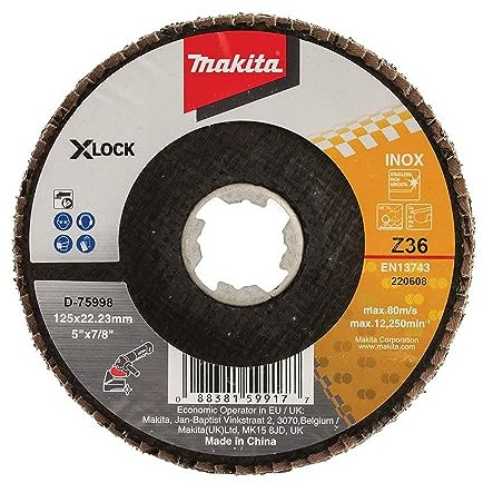 Makita D-75998 - Disco a lamella X-Lock da 125 mm