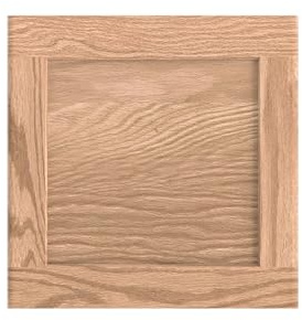 ONESTOCK 16.25W x 17H Unfinished Oak Kitchen Cabinet Door Replacement, Shaker Style