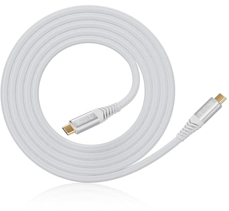 CAKOBLE USB C Kabel auf USB C 1.5 M,usb c 3.2 kabel 20 Gbps Datenübertragung, 100W 20V/5A Schnellladekabel,4K @ 60Hz Videoübertragung für Laptop, Mobiltelefon, Tablet, Hub, Monitor,Weiß…