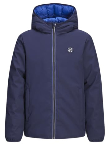 JACK&JONES Jprblubrook-Giacca Reversibile Trapuntata, Blu Oltremare, S Uomo