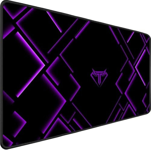 TengYuer Übergröße Mauspad XXL 1200x600x2mm Gaming Mauspads Lila Schwarz Großes Erweitertes Mauspad Schreibtisch Protector Matte mit Anti-Rutsch Basis für Gaming Büro Zuhause