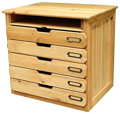 Aktenschrank aus Holz, mit mehreren Schubladen, A4, Organizer, Schreibtischplatte, Schreibwaren-Aufbewahrung mit mehrschichtigen Schubladen, grau, ideal zum Abheften und Organisieren