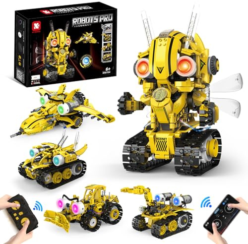 Technic Robot Building Toys for 8-12 Year Old Boys Girls ,673PCS 5-in-1 Remote & App Controlled Robot Kit with 2.4GHz RC Roboter STEM Engineering Creative Building Sets for Ages 8 9 10 11 12+ Kids