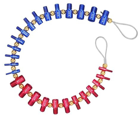 Identificatore filettato Maschio/Femmina Misuratore Per Dado E Vite Tester Filetto Misuratore di Filettatura Bullone Dado Strumento di Test Vite Tester filettato