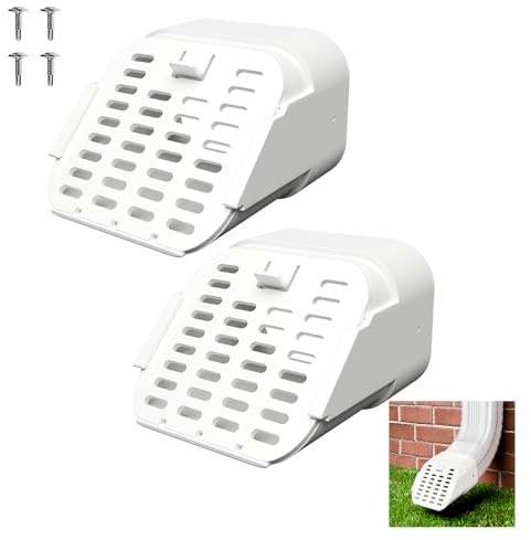 Furniok 2-Pack Gutter-Downspout Rodents Guard - Gutter Downspout Extension Accessory, Protect Your Gutter Downspout from Small Animals, Fit Type-A 2 x 3 Downspout Elbows (2x3 (2-Pack))
