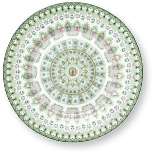 Pip Studio Lily&Lotus Moon Delight Light Green Assiette à pain 17 cm