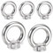 5 Pièces Anneau de Levage M8, écrous à Anneau en Acier Inoxydable 304, Vis à œillets Filetées, M8 écrous à Oeil pour Fixer des Ornements Suspendus, Pots Fleurs, des Supports à Bascule
