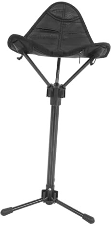 Abaodam Portable Telescoping Folding Stool for Outdoor Adventures Adjustable Height Camping Chair Stable and Comfortable Fishing and Gardening Stool Collapsible Design for Hiking Picnics and Travel
