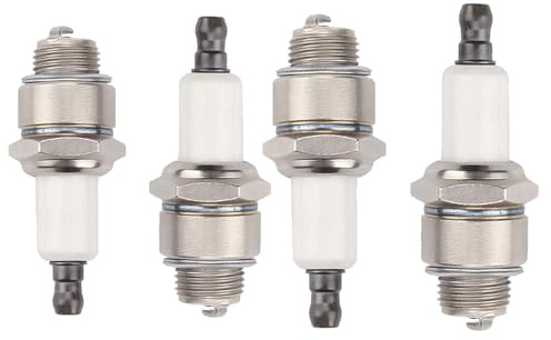 4 Stück RJ19LM Zündkerze 4-Takt Rasenmäher Spark Plug for Briggs & Stratton 796112 796112S 796112 3121-C5-0041 Champio