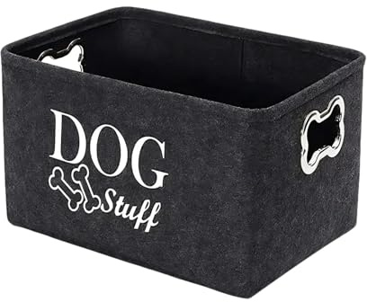 Panier De Pour Chiens - Caisse De Rangement, Bac De | Organisateur De Chien Portable Avec Poignée Latérale, Conteneur De En Tissu Pour Fournitures D'animaux, Stockage De An