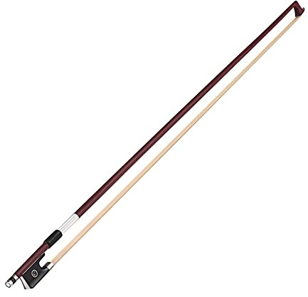 Eujgoov Konzertstufe 4/4 Geigenbogen Gut Ausgewogener Ipe Holzstick mit Ebenholzfrosch für Volles Süßes Sound Haare Schnelle Antwort